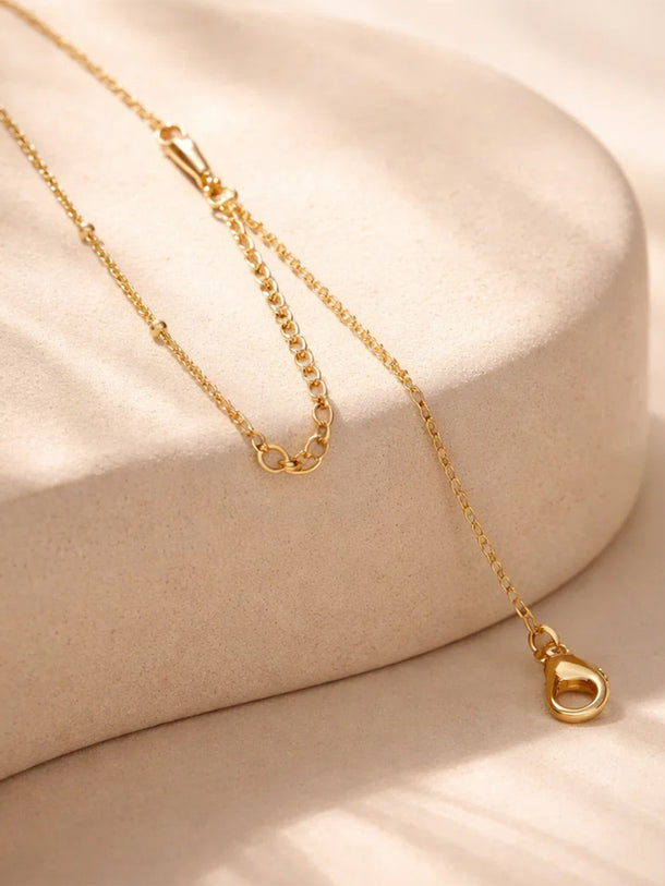 Demi Fine 18K Gold Plated Alphabet P Puffy Pendant Necklace | Anti Tarnish