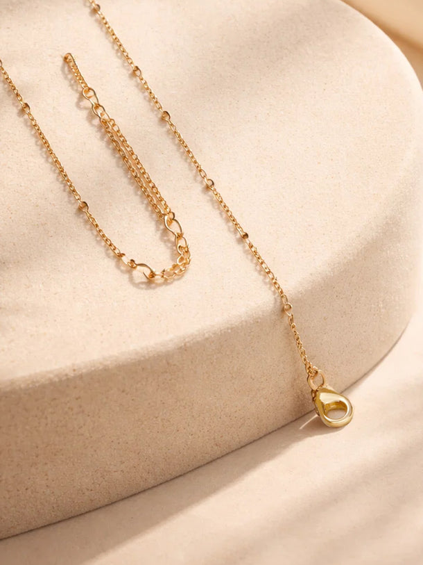 Demi Fine 18K Gold Plated Alphabet D Enamel Pendant Necklace | Anti Tarnish