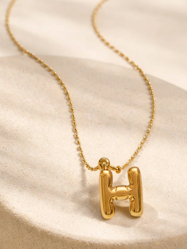 Demi Fine 18K Gold Plated Letter H Pendant Necklace | Anti Tarnish