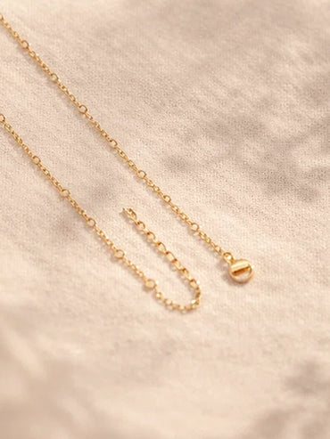Demi Fine 18K Gold Plated Alphabet I Coin Pendant Necklace | Anti Tarnish