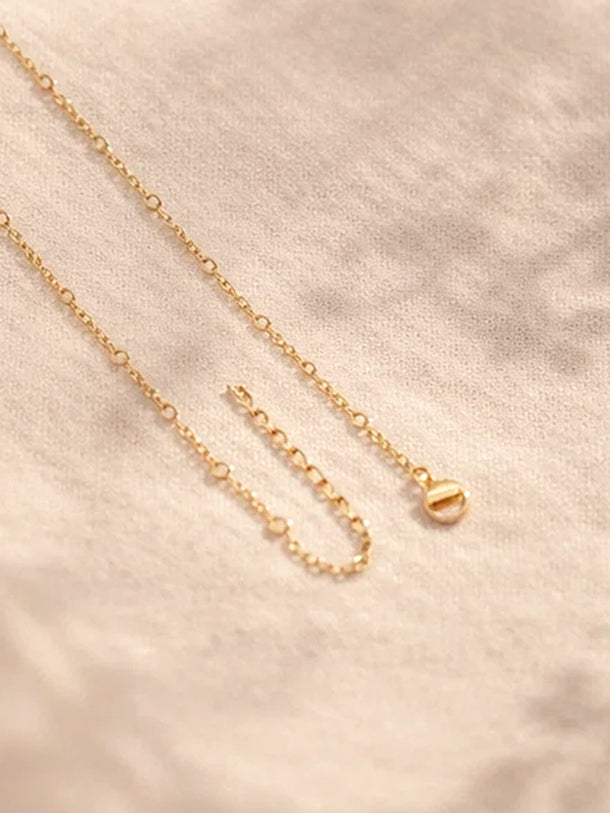 Demi Fine 18K Gold Plated Alphabet I Coin Pendant Necklace | Anti Tarnish