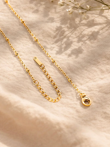Demi Fine 18K Gold Plated Alphabet M Engraved Pendant Necklace | Anti Tarnish