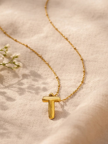 Demi Fine 18K Gold Plated Alphabet P Minimal Pendant Necklace | Anti Tarnish