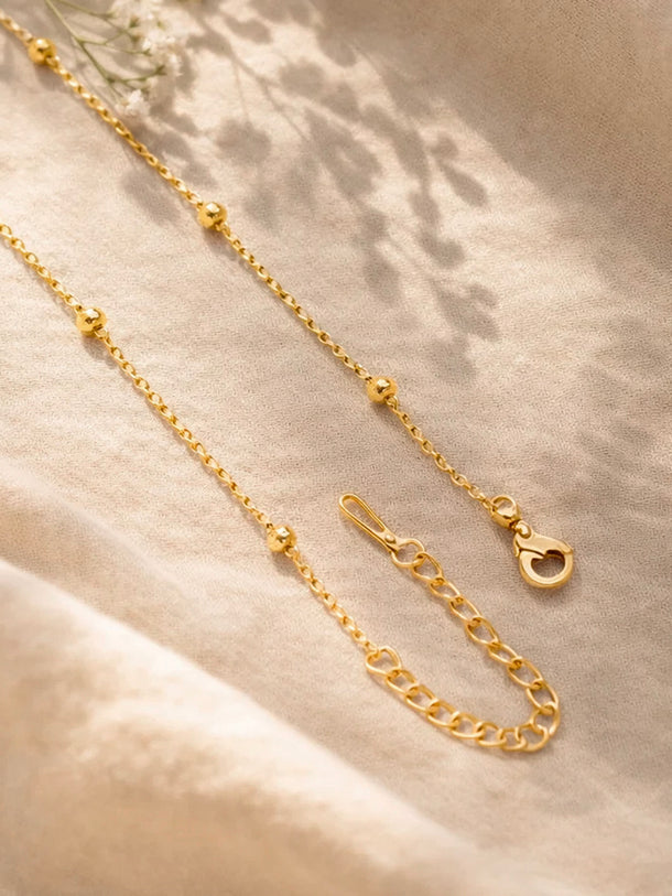 Demi Fine 18K Gold Plated Alphabet C Puffy Pendant Necklace | Anti Tarnish