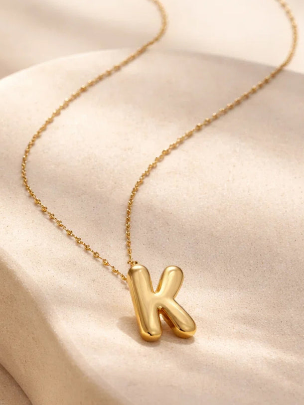 Demi Fine 18K Gold Plated Letter K Pendant Necklace | Anti Tarnish