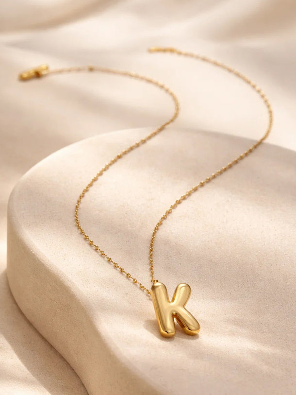 Demi Fine 18K Gold Plated Letter K Pendant Necklace | Anti Tarnish