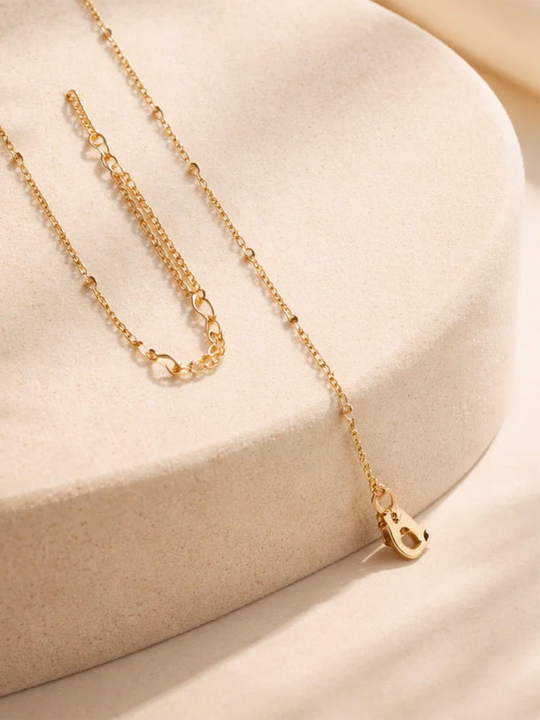 Demi Fine 18K Gold Plated Letter K Pendant Necklace | Anti Tarnish