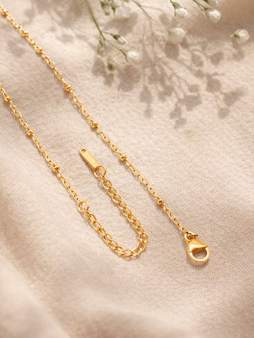 Demi Fine 18K Gold Plated Alphabet E Coin Pendant Necklace | Anti Tarnish