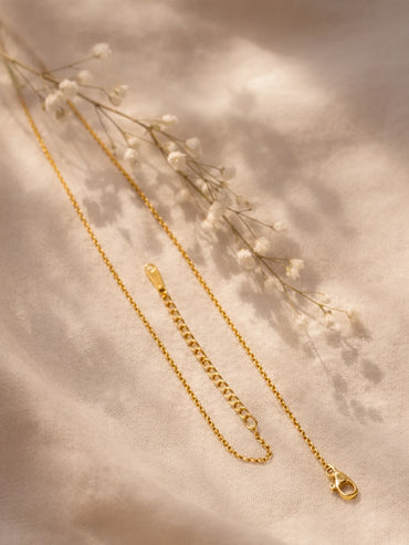 Demi Fine 18K Gold Plated Alphabet P Minimal Pendant Necklace | Anti Tarnish