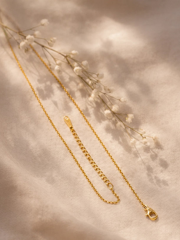 Demi Fine 18K Gold Plated Alphabet P Minimal Pendant Necklace | Anti Tarnish