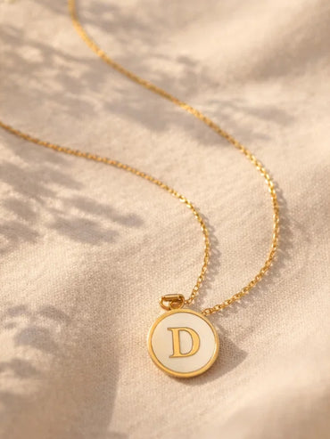 Demi Fine 18K Gold Plated Alphabet D Puffy Pendant Necklace | Anti Tarnish