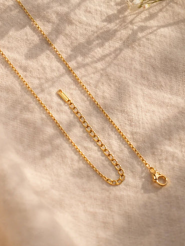 Demi Fine 18K Gold Plated Alphabet D Puffy Pendant Necklace | Anti Tarnish