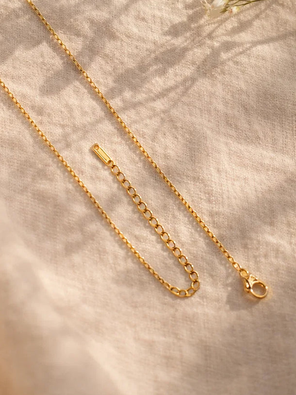 Demi Fine 18K Gold Plated Alphabet D Puffy Pendant Necklace | Anti Tarnish