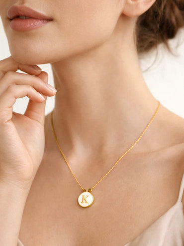 Demi Fine 18K Gold Plated Letter K Pendant Necklace | Anti Tarnish