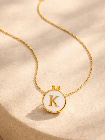 Demi Fine 18K Gold Plated Letter K Pendant Necklace | Anti Tarnish