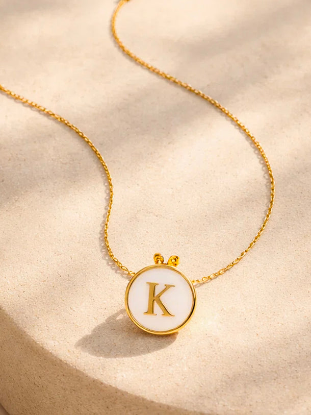 Demi Fine 18K Gold Plated Letter K Pendant Necklace | Anti Tarnish