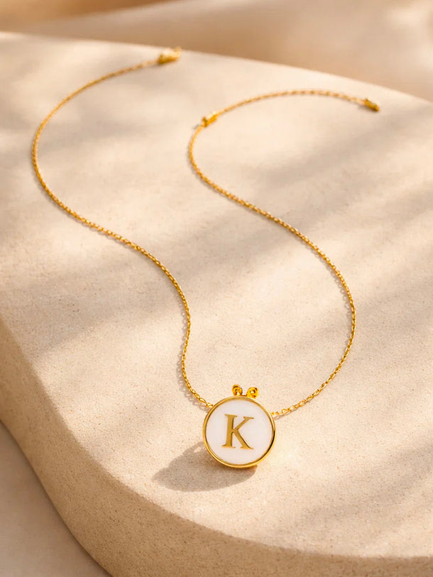 Demi Fine 18K Gold Plated Letter K Pendant Necklace | Anti Tarnish