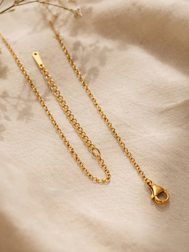 Demi Fine 18K Gold Plated Alphabet E Minimal Pendant Necklace | Anti Tarnish