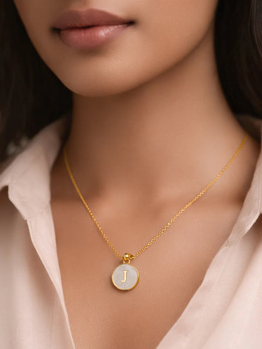 Demi Fine 18K Gold Plated Alphabet J Puffy Pendant Necklace | Anti Tarnish