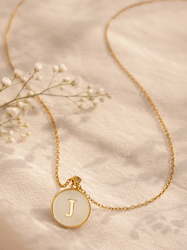 Demi Fine 18K Gold Plated Alphabet J Puffy Pendant Necklace | Anti Tarnish