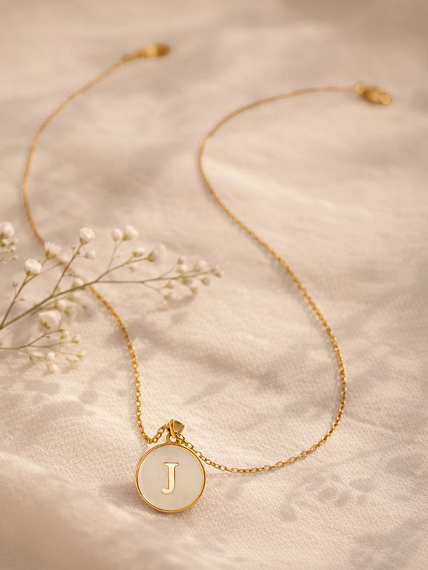 Demi Fine 18K Gold Plated Alphabet J Puffy Pendant Necklace | Anti Tarnish