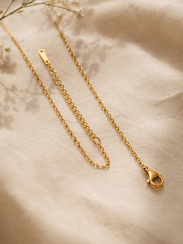 Demi Fine 18K Gold Plated Alphabet J Puffy Pendant Necklace | Anti Tarnish