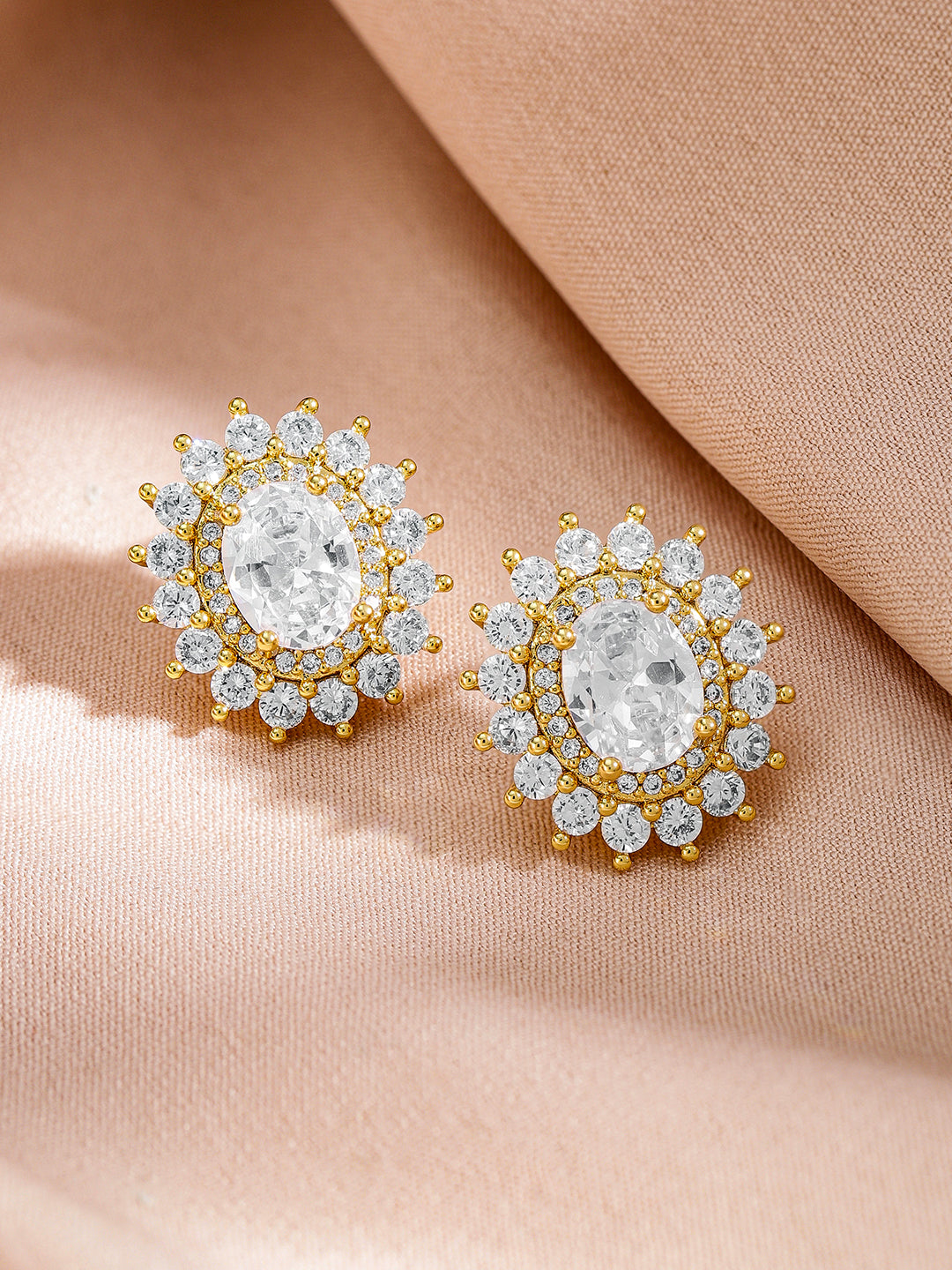 Crystal Studded Necklace Set