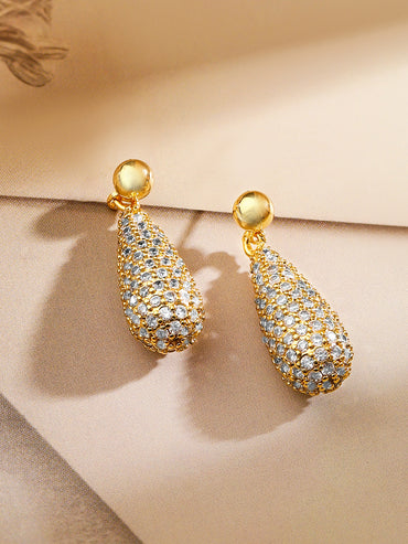 Gold Toned Drop Necklace