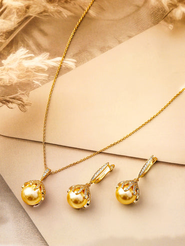 Modern Luxe Pearl Pendant Set