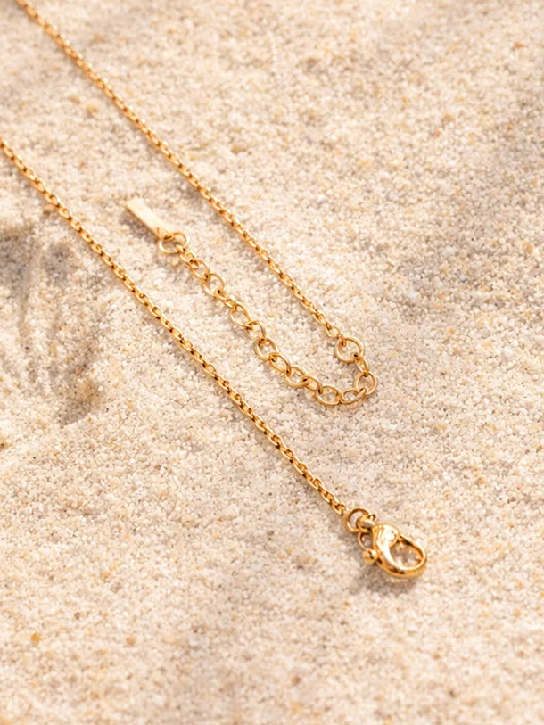 Demi Fine 18K Gold Plated Floral Pendant Chain Necklace | Anti Tarnish