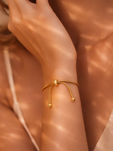 Demi Fine 18K Gold Plated Minimal Statement Chain Bracelet | Anti Tarnish