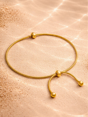 Demi Fine 18K Gold Plated Minimal Statement Chain Bracelet | Anti Tarnish