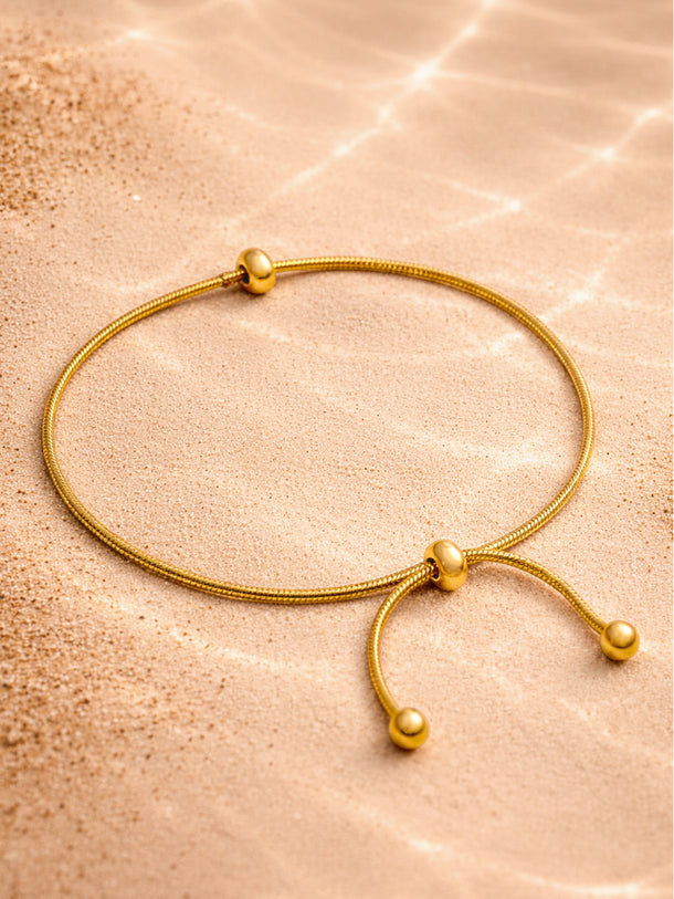 Demi Fine 18K Gold Plated Minimal Statement Chain Bracelet | Anti Tarnish