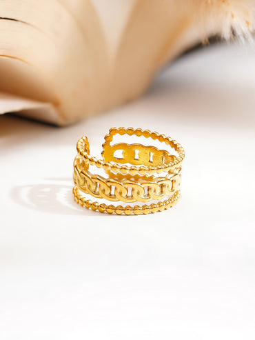 Demi Fine Linked Layers Statement Ring