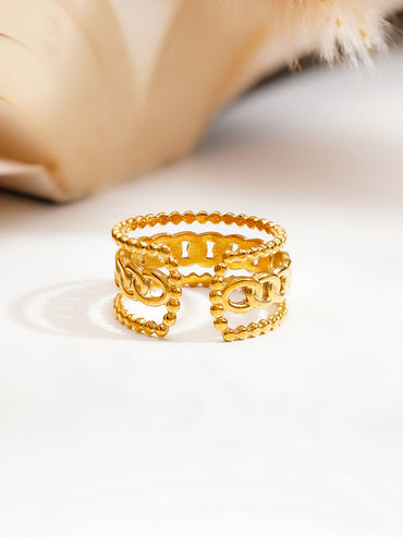 Demi Fine Linked Layers Statement Ring