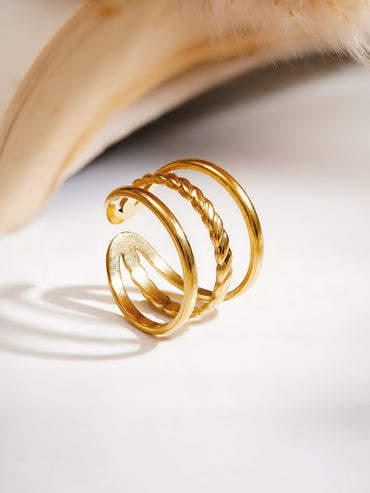 Demi Fine Twisted Triple Band Ring