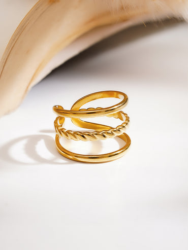 Demi Fine Twisted Triple Band Ring