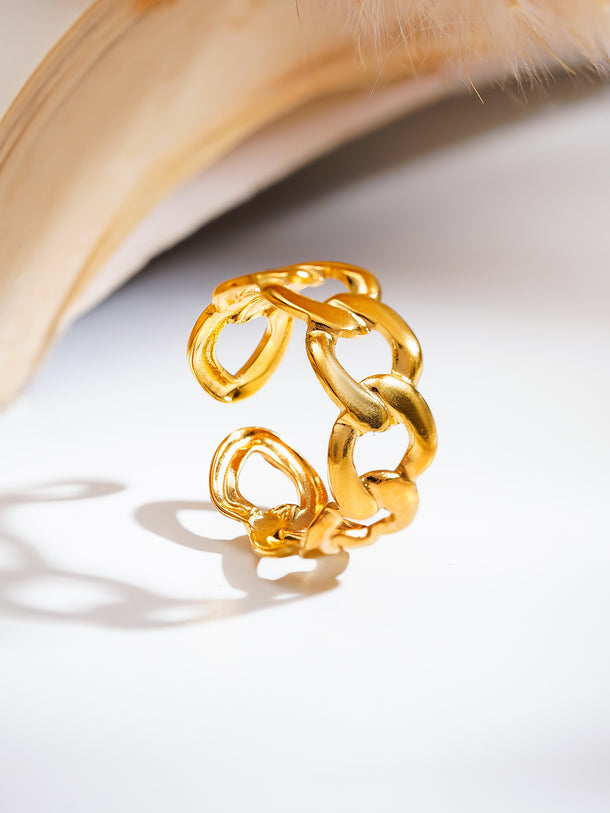 Demi Fine Chunky Link Statement Ring