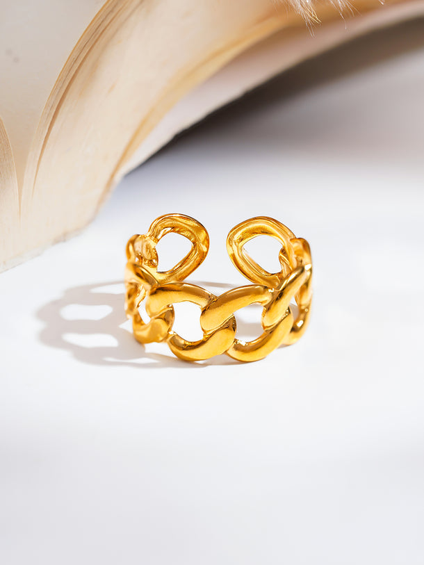 Demi Fine Chunky Link Statement Ring