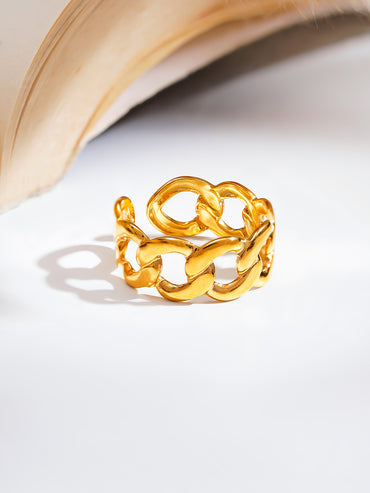 Demi Fine Chunky Link Statement Ring