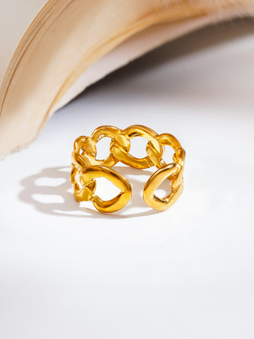 Demi Fine Chunky Link Statement Ring