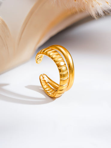 Demi Fine Twinned Flow Statement Ring