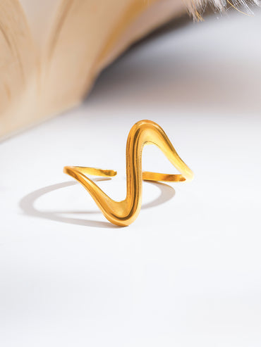Demi Fine Freeform Wave Open Ring