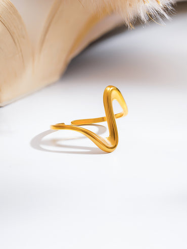 Demi Fine Freeform Wave Open Ring