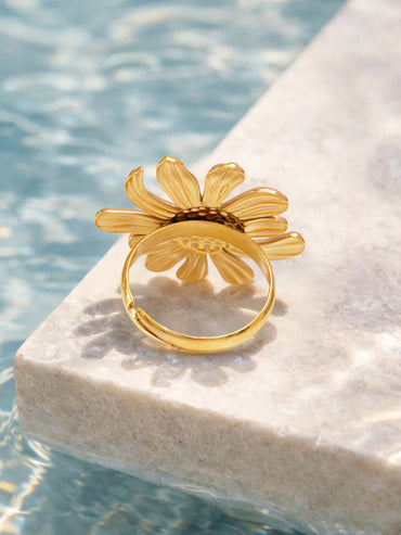 Demi Fine 18K Gold Plated Floral Ring | Anti Tarnish