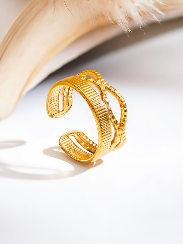 Demi Fine Crossroads Texture Statement Ring