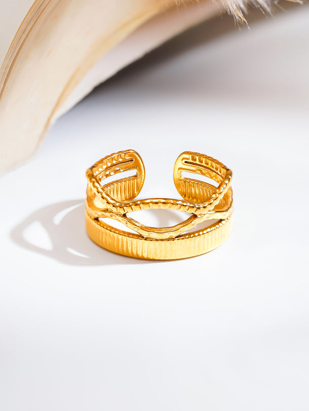 Demi Fine Crossroads Texture Statement Ring