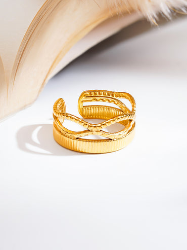 Demi Fine Crossroads Texture Statement Ring