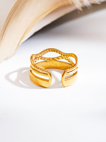 Demi Fine Crossroads Texture Statement Ring