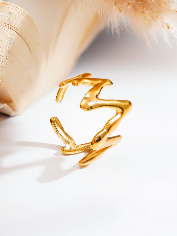 Demi Fine Golden Rhythm Open Ring
